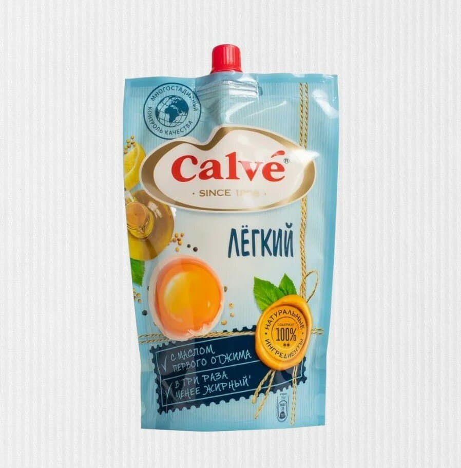 Соус майонезный CALVE Легкий 20%