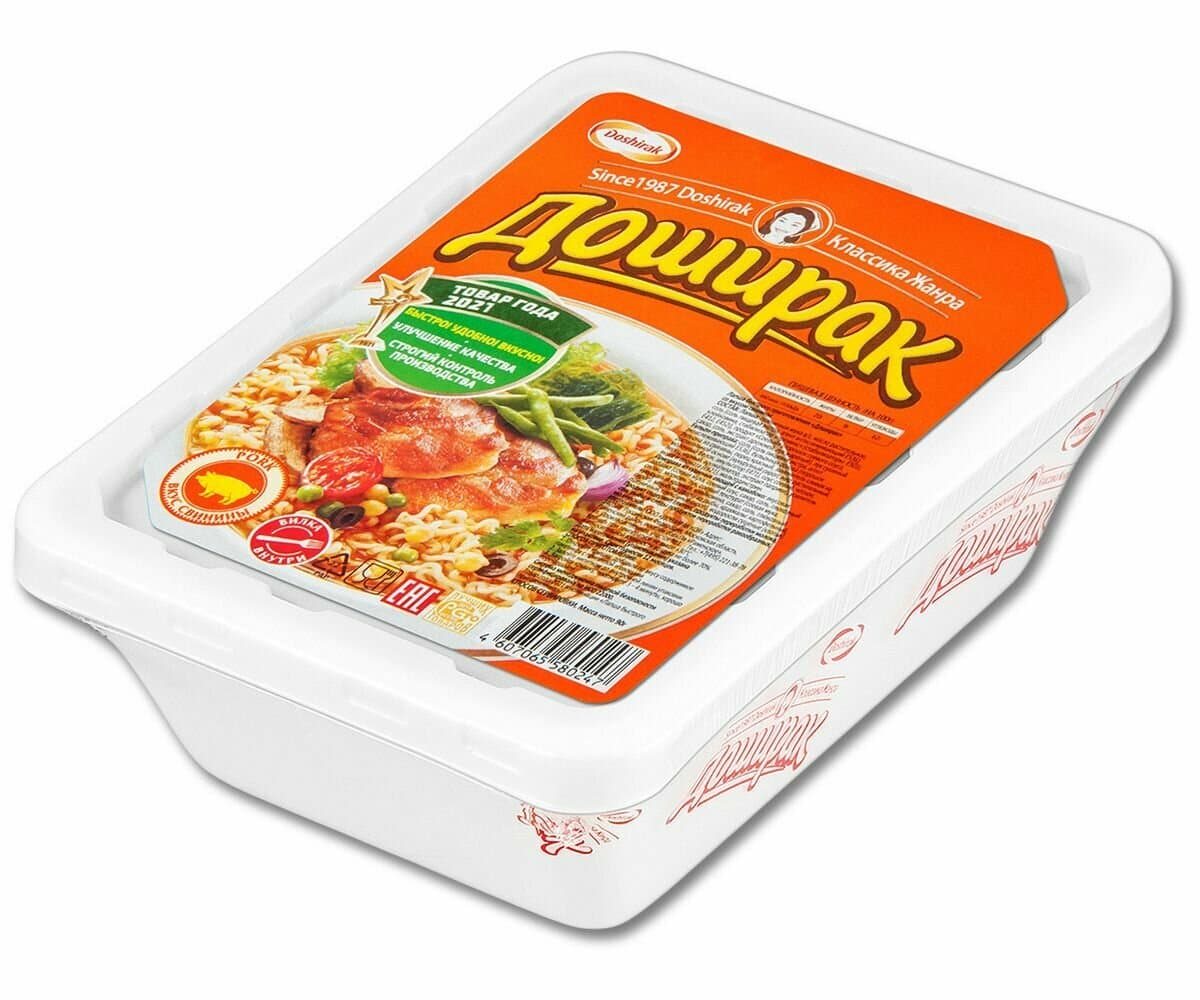 Лапша Доширак со вкусом свинины