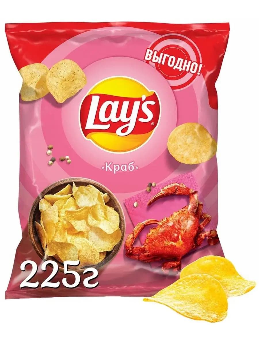 Чипсы картофельные LAY'S Краб
