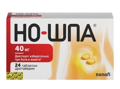 Но-шпа 40 мг 24 шт. таблетки