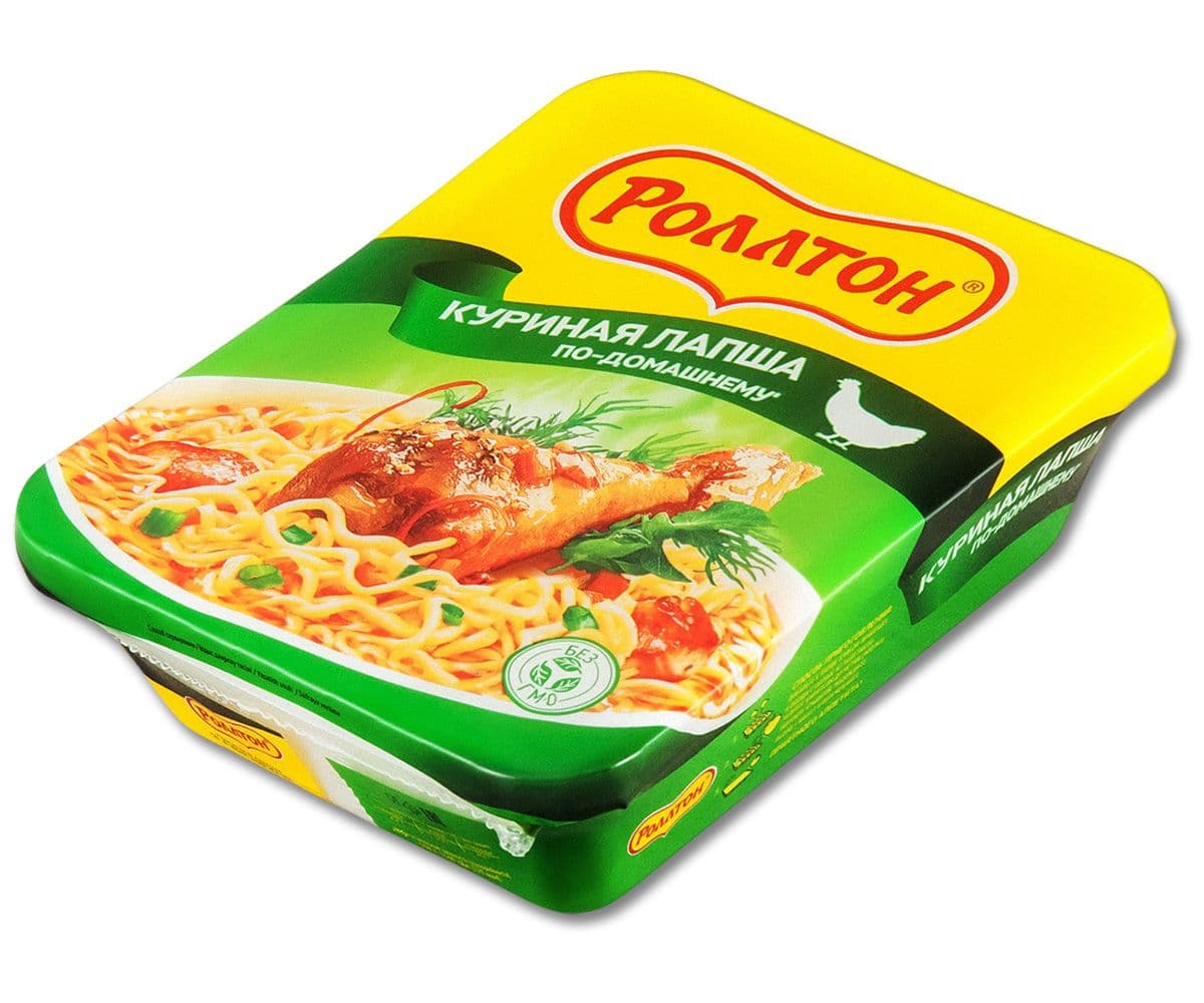 Лапша б/п куриная по-домашнему Роллтон