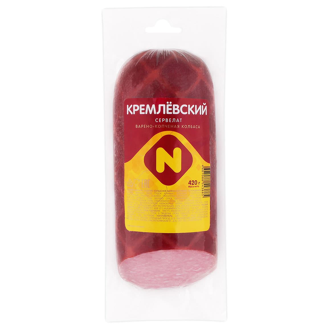 Колбаса варено-копченая «Останкино» Сервелат Кремлевский